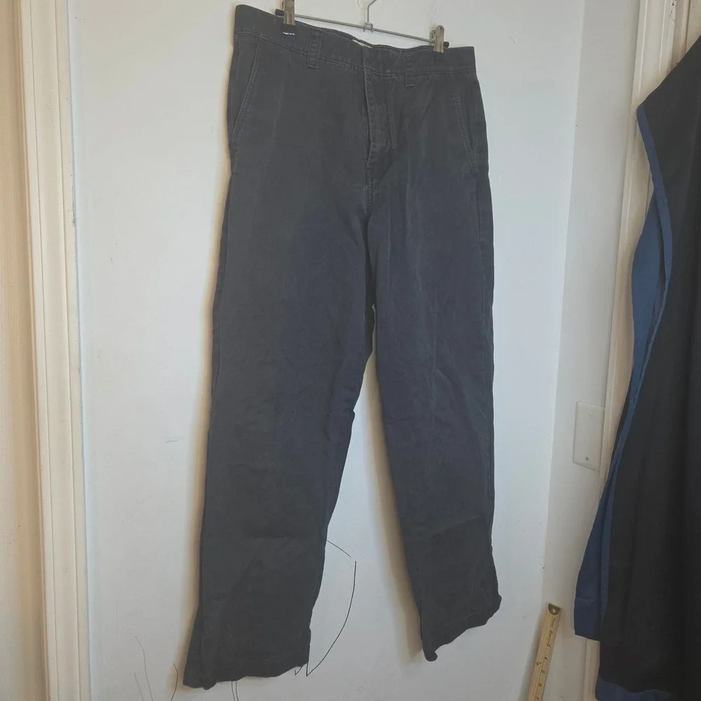 Madewell Mens Chino Pants Dark Gray 100% Cotton Straight Leg Size 31 Classic